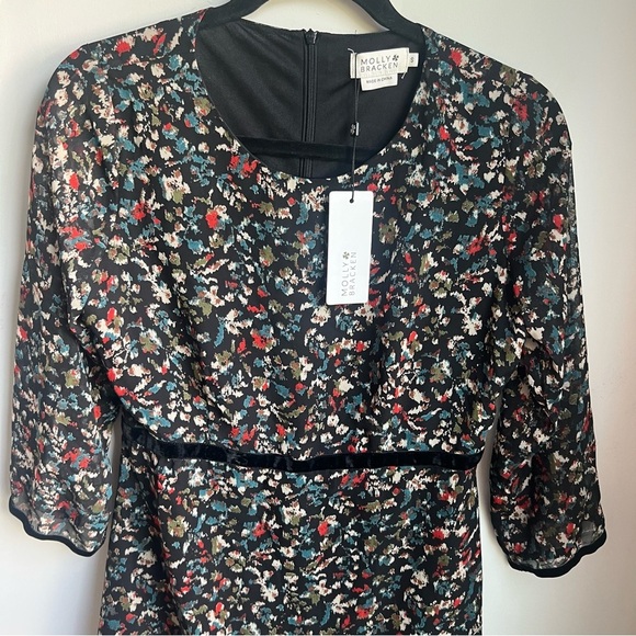 NWT Molly Bracken Dress with 3/4 Sleeves and Crew Neck - Small - Picture 6 of 16